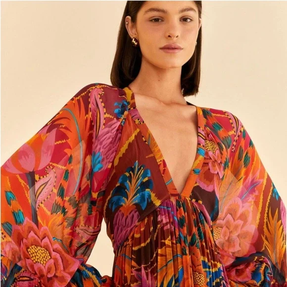 FARM Rio Vibrant Floral Maxi Dress - Picture 3 of 6